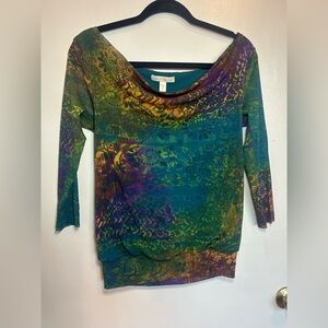 Weston Wear Multicolor Cowl Neck Blouse
